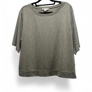 Athleta Power of She Breezy Serene Tee. Sage Green color. Size Large NWT